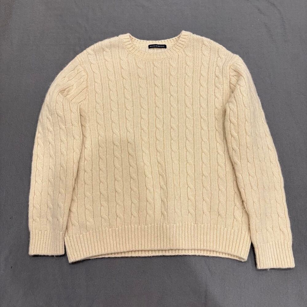 brandy melville cream wool sweater